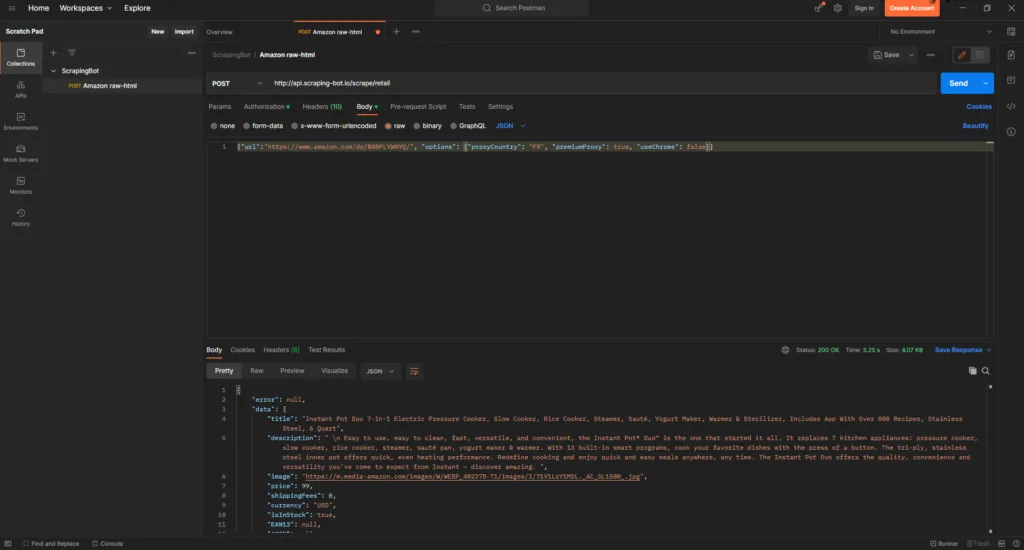 postman advanced options