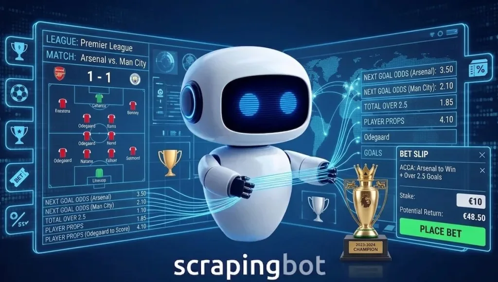 Sports betting scraping API — Scraping-bot.io collecting